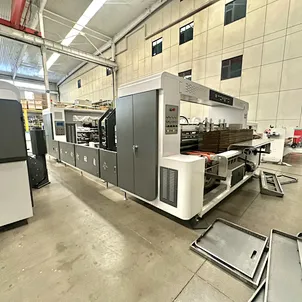 box folder gluer stitcher machine